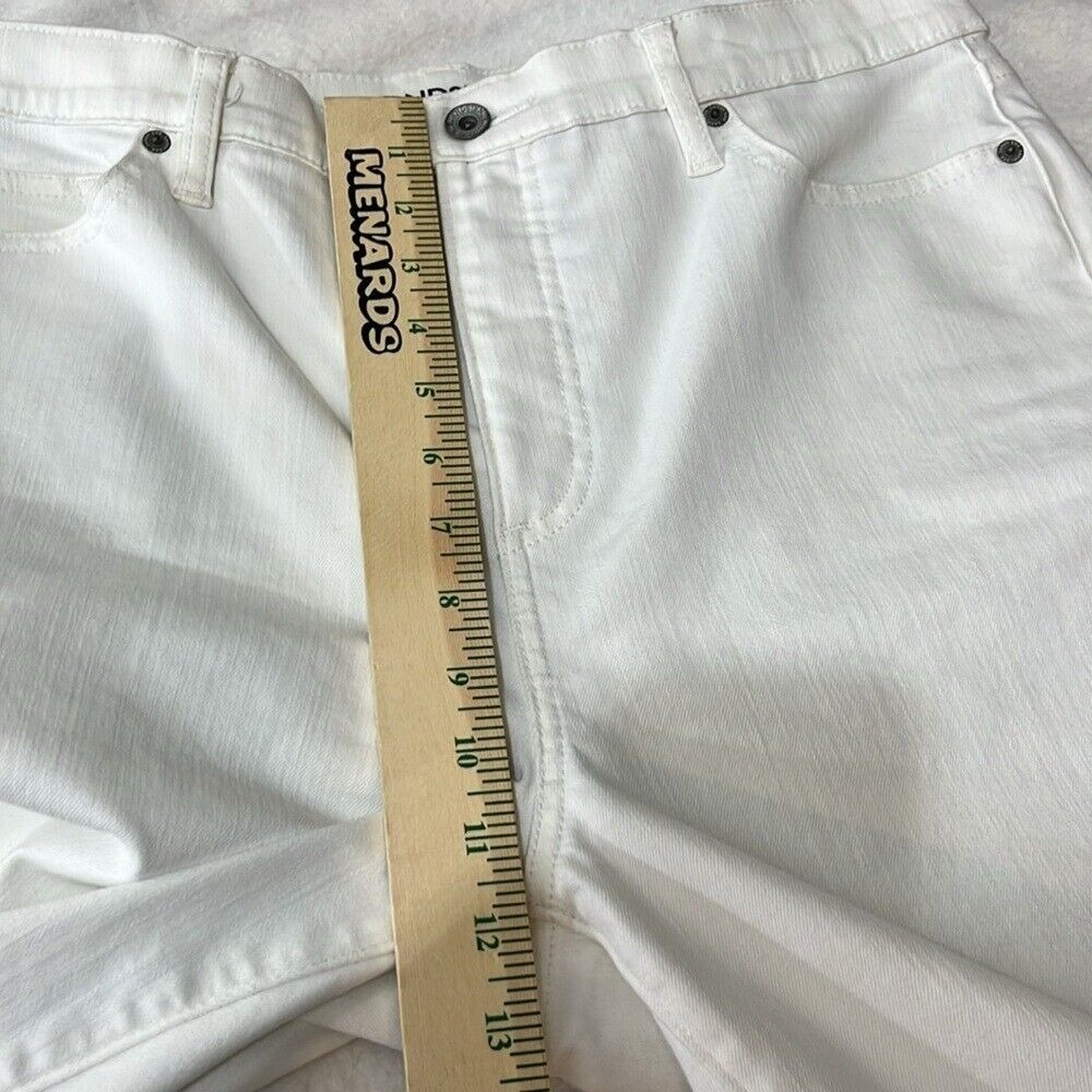 Land's End High Rise Straight‎ Jeans Women's Size 14 Canvas White Denim - Picture 12 of 12
